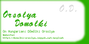 orsolya domolki business card